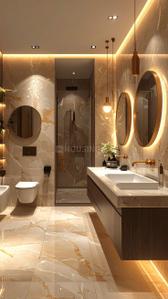 Bathroom Image of 1600 Sq.ft 2 BHK Apartment / Flat for rent in Bajwa Sunny View Complex Sunny Enclave, Kharar Mohali for Rs. 12000