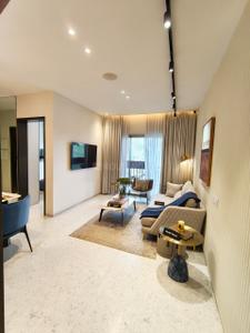 Living Room Image of 650 Sq.ft 1 BHK Apartment / Flat for sale in Chandak Highscape City 1A, Chembur Mumbai for Rs. 9500000