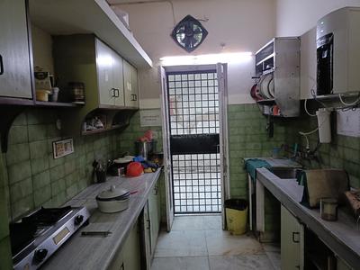 Kitchen Image of 1200 Sq.ft 1 RK Independent House for rent in DDA Flats RWA, Kalkaji New Delhi for Rs. 30000
