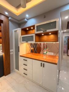 Kitchen Image of 1600 Sq.ft 3 BHK Apartment / Flat for rent in Omaxe The Palace, Gomti Nagar Lucknow for Rs. 60000