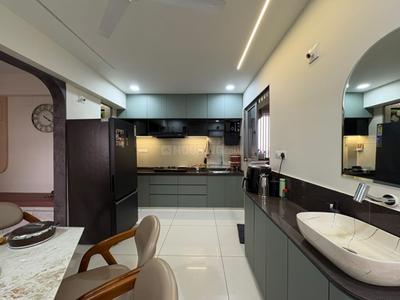 Kitchen Image of 1000 Sq.ft 3 BHK Apartment / Flat for sale in Roland Western Sparsh, Vaishno Devi Circle Ahmedabad for Rs. 11500000