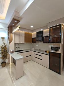 Kitchen Image of 900 Sq.ft 3 BHK Builder Floor for rent in S Gambhir The Swastik, Dwarka Mor New Delhi for Rs. 34000