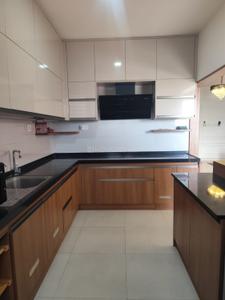 Kitchen Image of 1600 Sq.ft 3 BHK Apartment / Flat for rent in Advaita Green Acres Apartment, Perungudi Chennai for Rs. 41000