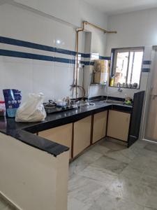 Kitchen Image of 1200 Sq.ft 3 BHK Apartment / Flat for rent in Memnagar Ahmedabad for Rs. 31000