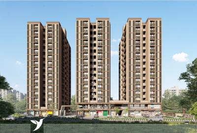 Image of 1845 Sq.ft 3 BHK Apartment / Flat for sale in Divyajyot Sarang Sky, Vaishno Devi Circle, Ahmedabad for Rs. 8775000