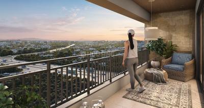 Balcony Image of 872 Sq.ft 2 BHK Apartment / Flat for sale in Santiago Skytown, Kiwale Pune for Rs. 5700000