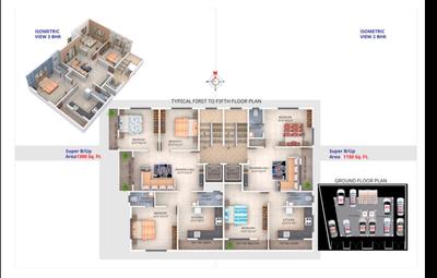 Image of 1300 Sq.ft 3 BHK Apartment / Flat for sale in Mahalaxmi Balaji Mauli, Manish Nagar, Nagpur for Rs. 6498000