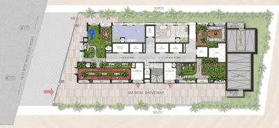 Floor Plan Image of 690 Sq.ft 2 BHK Apartment / Flat for sale in Mighty The Royal Oaks Residency, Sewri Mumbai for Rs. 25500000