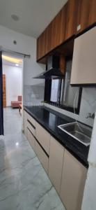 Kitchen Image of 800 Sq.ft 1 BHK Builder Floor for rent in Mahalakshmi Nagar Indore for Rs. 18000