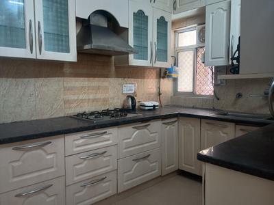 Kitchen Image of 1800 Sq.ft 3 BHK Apartment / Flat for rent in Vasant Kunj New Delhi for Rs. 85000