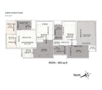 Image of 901 Sq.ft 3 BHK Apartment / Flat for sale in Sajay Shree Suryodaya, Ghatkopar East, Mumbai for Rs. 27500000