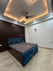 Bedroom Image of 750 Sq.ft 2 BHK Builder Floor for rent in Khirki Extension New Delhi for Rs. 21000