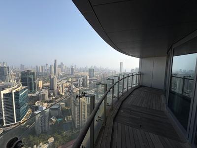 Balcony Image of 2600 Sq.ft 3 BHK Apartment / Flat for sale in Lodha World Crest, Lower Parel Mumbai for Rs. 140000000