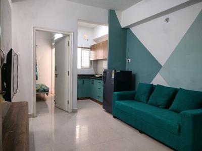 Living Room Image of 450 Sq.ft 1 BHK Apartment / Flat for rent in Marathahalli Bengaluru for Rs. 24000