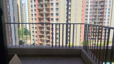 Balcony Image of 1000 Sq.ft 2 BHK Apartment / Flat for rent in Shapoorji Pallonji Joyville Sensorium, Maan Pune for Rs. 29000