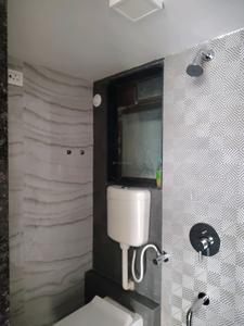 Common Bathroom Image of 750 Sq.ft 1 BHK Apartment / Flat for rent in Unnati Woods Phase 7, Kasarvadavali Thane for Rs. 16503