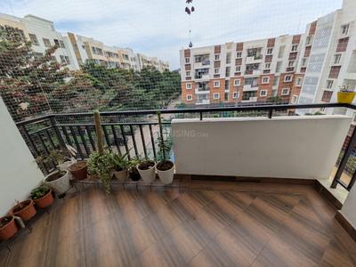 Balcony Image of 1345 Sq.ft 3 BHK Apartment / Flat for rent in Disha Courtyard, Whitefield Bengaluru for Rs. 52000