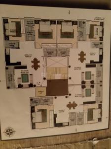 Floor Plan Image of 1150 Sq.ft 2 BHK Apartment / Flat for sale in Kunthu Apartment, Navapura Vadodara for Rs. 3500000