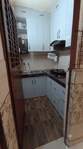 Kitchen Image of 450 Sq.ft 1 BHK Builder Floor for rent in Uttam Nagar New Delhi for Rs. 16500