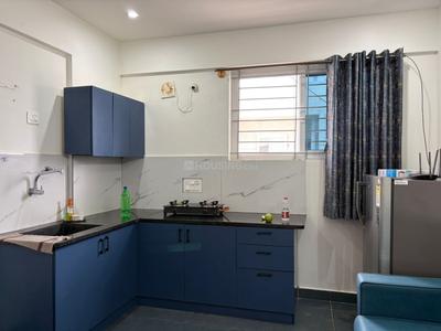 Kitchen Image of 600 Sq.ft 1 BHK Apartment / Flat for rent in Whitefield Bengaluru for Rs. 27000