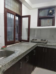 Kitchen Image of 450 Sq.ft 1 BHK Builder Floor for rent in Munirka New Delhi for Rs. 22000