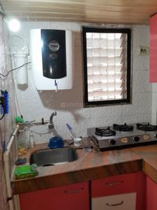 Kitchen Image of 650 Sq.ft 1 BHK Independent House for rent in Kopar Khairane Navi Mumbai for Rs. 35000