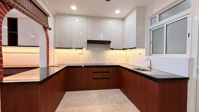 Kitchen Image of 2750 Sq.ft 3 BHK Apartment / Flat for rent in Auro Kohinoor, Kothaguda Hyderabad for Rs. 90000