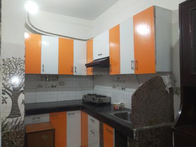 Kitchen Image of 450 Sq.ft 1 BHK Builder Floor for rent in Matiala New Delhi for Rs. 12000