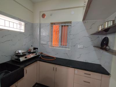 Kitchen Image of 550 Sq.ft 1 BHK Apartment / Flat for rent in Bommanahalli Bengaluru for Rs. 21000