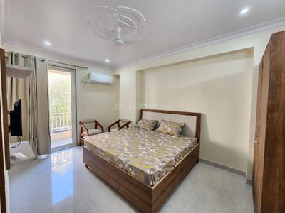 Bedroom Image of 590 Sq.ft 1 RK Studio for rent in Jagatpura Jaipur for Rs. 16000