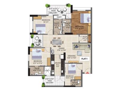 Image of 1110 Sq.ft 2 BHK Apartment / Flat for sale in Laxmi Fresh Living, Phulnakhara, Cuttack for Rs. 10800000