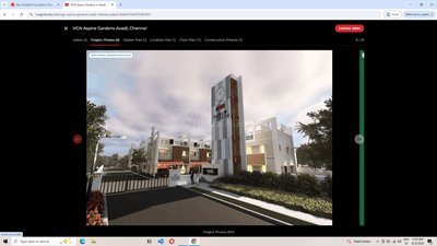 Image of 1394 Sq.ft 2 BHK Villa for sale in VGN Aspire Gardens, Avadi, Chennai for Rs. 12267800