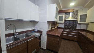 Kitchen Image of 1800 Sq.ft 3 BHK Builder Floor for rent in Safdarjung Enclave New Delhi for Rs. 160000