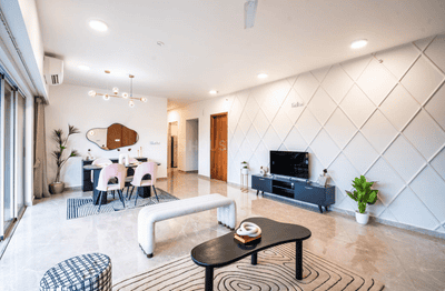 Living Room Image of 1700 Sq.ft 4 BHK Apartment / Flat for sale in L And T Elixir Reserve, Powai Mumbai for Rs. 85700000