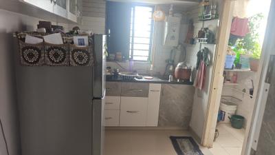Kitchen Image of 1000 Sq.ft 2 BHK Apartment / Flat for sale in Radhe Aagman, New Ranip Ahmedabad for Rs. 4900000