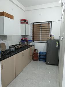 Kitchen Image of 450 Sq.ft 1 BHK Builder Floor for rent in Mahalakshmi Nagar Indore for Rs. 16500