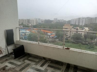 Balcony Image of 650 Sq.ft 1 BHK Apartment / Flat for rent in Bavdhan Pune for Rs. 17500