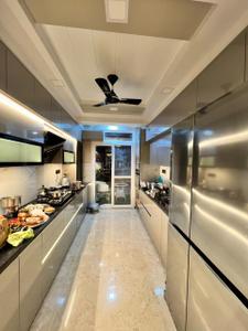 Kitchen Image of 1900 Sq.ft 3 BHK Apartment / Flat for rent in Manglam Radiance, Durgapura Jaipur for Rs. 100000