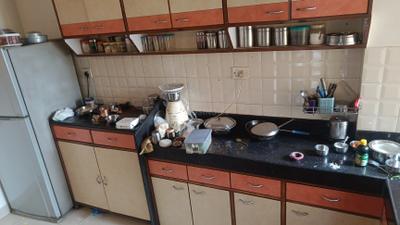 Kitchen Image of 1000 Sq.ft 2 BHK Apartment / Flat for rent in Kanakia Eternity Friends CHS, Dharamveer Nagar Thane for Rs. 60000