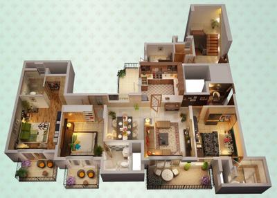 Image of 1750 Sq.ft 3 BHK Apartment / Flat for sale in ATS Tourmaline, Sector 109, Gurgaon for Rs. 23000000