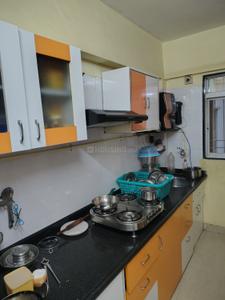Kitchen Image of 990 Sq.ft 2 BHK Apartment / Flat for sale in Rajhans Kshitij Iris Wing E F G, Vasai West Vasai for Rs. 8500000