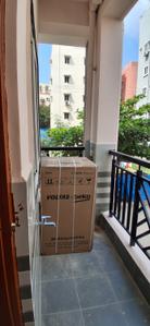 Balcony Image of 600 Sq.ft 1 BHK Apartment / Flat for rent in Madhapur Hyderabad for Rs. 28000