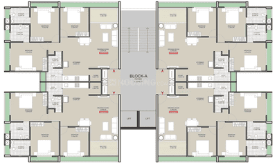 Image of 2115 Sq.ft 3 BHK Apartment / Flat for sale in Shivansh Arianna, Sargasan, Gandhinagar for Rs. 7700000