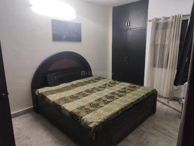 Bedroom Image of 950 Sq.ft 1 BHK Independent House for rent in Chittaranjan Park New Delhi for Rs. 30000