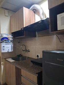 Kitchen Image of 425 Sq.ft 1 RK Apartment / Flat for rent in Supertech Eco Suites, Sector 137 Noida for Rs. 20500