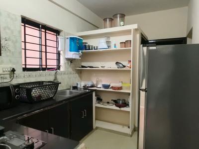 Kitchen Image of 1200 Sq.ft 2 BHK Builder Floor for rent in Sahakara Nagar Bengaluru for Rs. 30000