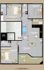 Image of 1900 Sq.ft 3 BHK Apartment / Flat for sale in Pratap Nagar, Nagpur for Rs. 14500000