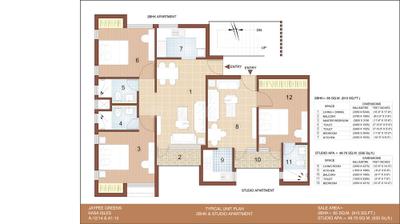 Image of 920 Sq.ft 2 BHK Apartment / Flat for sale in Jaypee Kasa Isles, Sector 129, Noida for Rs. 8500000