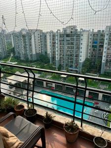 Balcony Image of 1600 Sq.ft 3 BHK Apartment / Flat for rent in Grand Omaxe, Sector 93B Noida for Rs. 43900