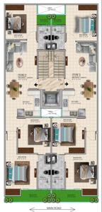 Image of 1215 Sq.ft 3 BHK Apartment / Flat for sale in Chhattarpur, New Delhi for Rs. 7400000
